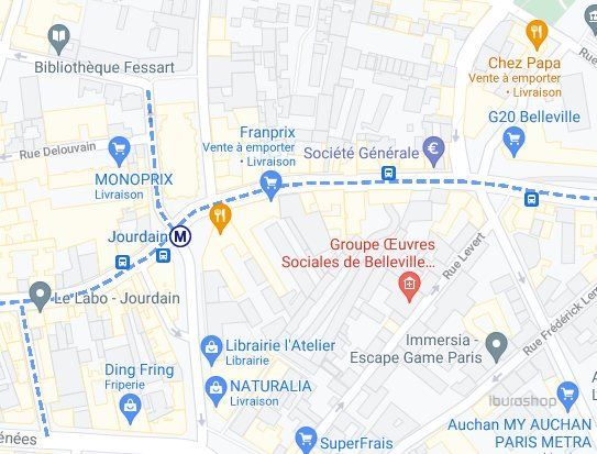 Cession de bail Commerce Paris 20 75020 120 m²