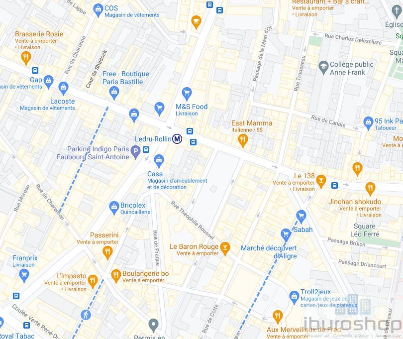 Cession de bail Commerce Paris 12 75012 65&nbsp;m²