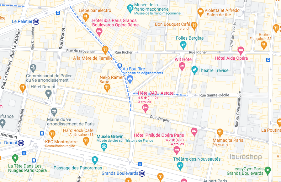 Cession de bail Commerce Paris 9 75009 18&nbsp;m²