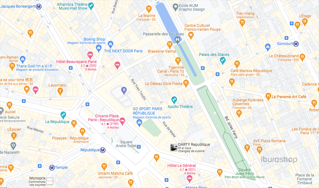 Location Commerce Paris 10 75010 660 m²