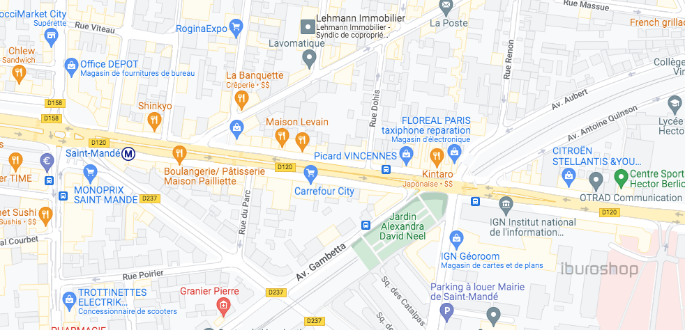 Cession de bail Commerce Vincennes 94300 250&nbsp;m²