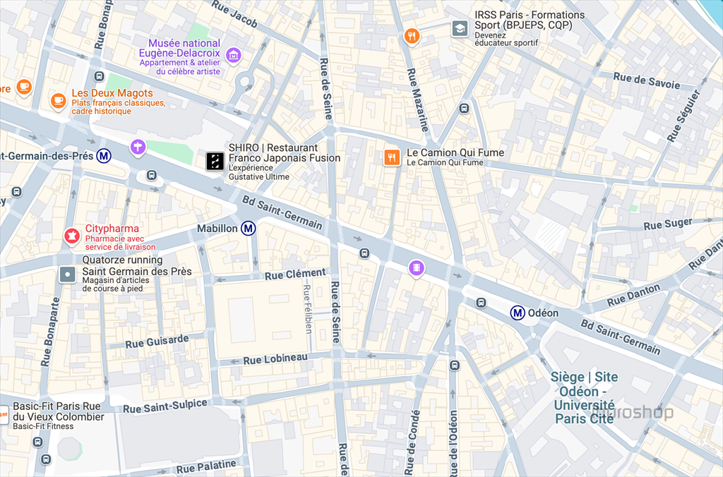 commerce en cession de bail sur PARIS (75006) - Voir les photos  Cession de bail Commerce Paris 6 75006 53 m²