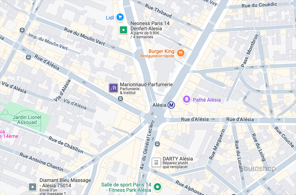 Cession de bail Commerce Paris 14 75014 40&nbsp;m²