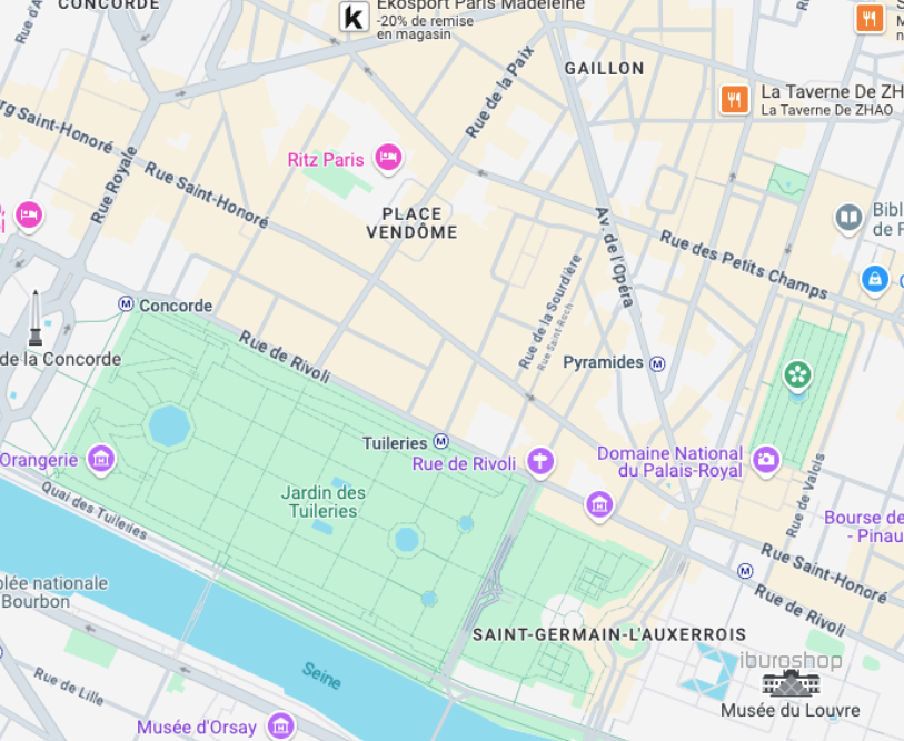 Location Commerce Paris 1 75001 190 m²