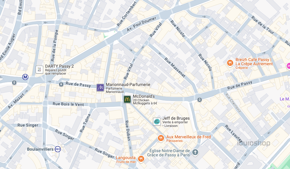 Cession de bail Commerce Paris 16 75016 20&nbsp;m²