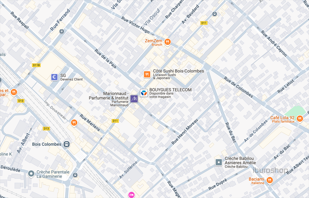 Location Commerce Bois-Colombes 92270 91 m²