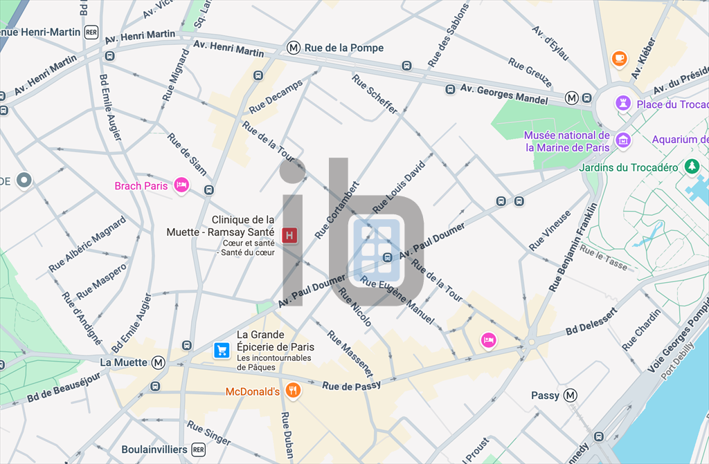 Location Commerce Paris 16 75016 308&nbsp;m²