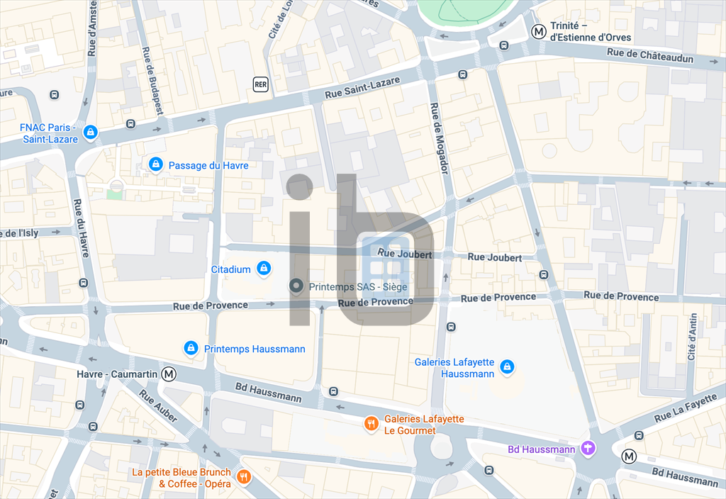 Cession de bail Commerce Paris 9 75009 162&nbsp;m²