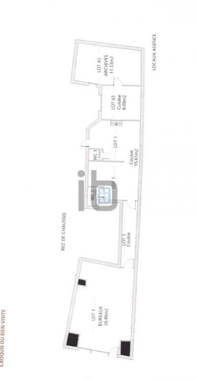 Location Commerce Paris 14 75014 67&nbsp;m²